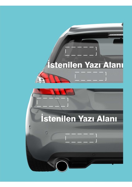Kişiye Özel Yazı Reklam Tekne Oto Motor Karavan Araç Sticker