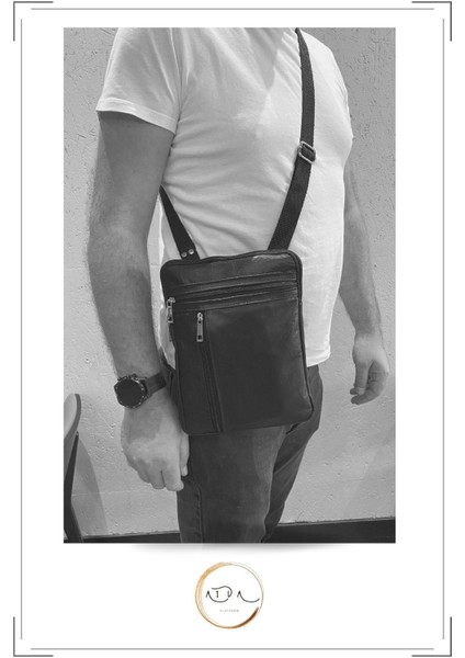 Hakiki Deri Kahverengi Postacı Çantası, Şık ve Kullanışlı Tasarım, 2022 Modeli