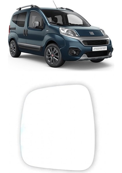 Fiat Fiorino 2007 - 2024 Uyumlu Sol Dikiz Ayna Camı Elektrikli Isıtmalı (Şöför Tarafı) 71765390