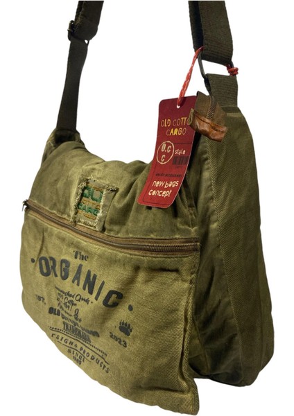 Haki Renkli Unisex Günlük Şık ve Kullanışlı Posta Çantası 36X30CM fırsatları