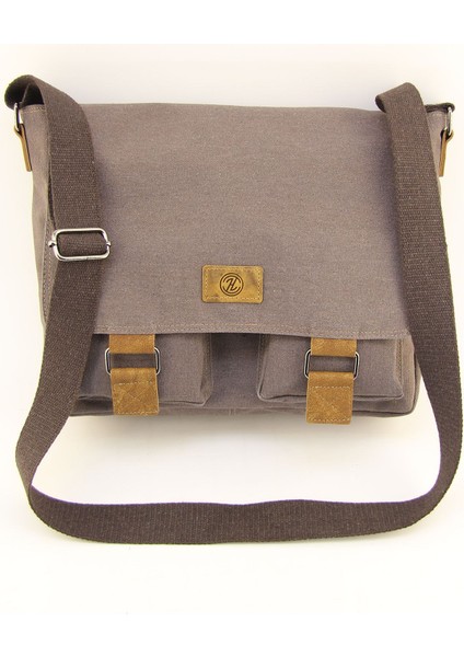 Kahverengi Kanvas Su Geçirmez Postacı Çanta, Iş ve Okul Evrakları Için Şık Tasarım fırsatları