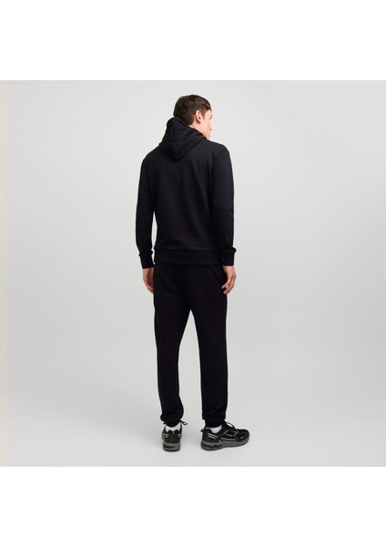 Erkek Gögüs Minimal Logo Baskili Kapüsonlu Sweatshirt - Beau modelleri