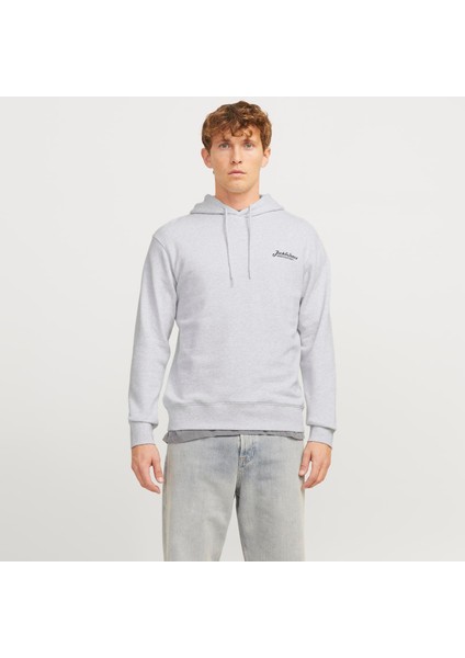 Erkek Gögüs Minimal Logo Baskili Kapüsonlu Sweatshirt - Beau