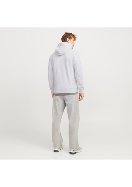 Erkek Gögüs Minimal Logo Baskili Kapüsonlu Sweatshirt - Beau modelleri