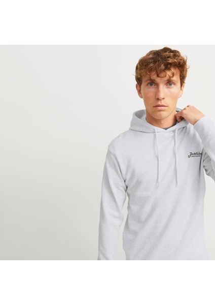 Erkek Gögüs Minimal Logo Baskili Kapüsonlu Sweatshirt - Beau fırsatları