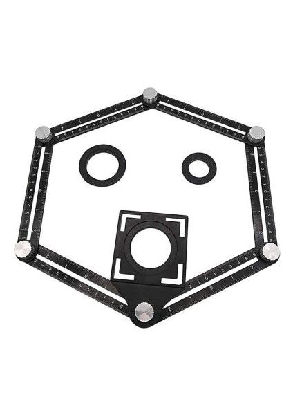 Wood 0071 Alüminyum Çok Fonksiyonlu Delik Şablon Cetveli fırsatları