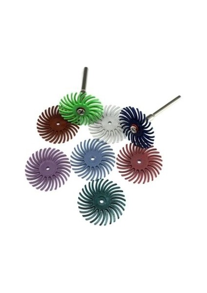 Wood 0085 Gravür Polisaj Parlatma Zımpara Seti 10 Parça Kıl Disk