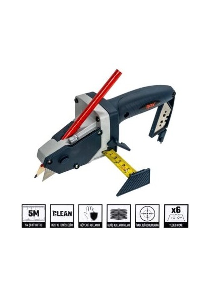 0124 Portatif Alçı Plaka Ölçme Kesme ve Işaretleme Aleti