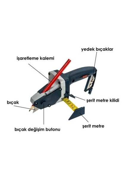 0124 Portatif Alçı Plaka Ölçme Kesme ve Işaretleme Aleti fiyatları