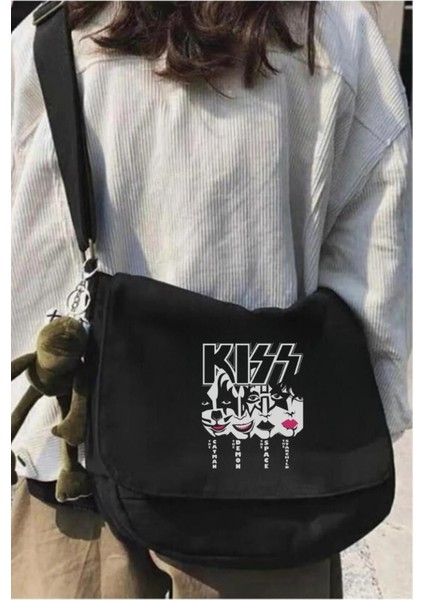 Unisex Siyah Postacı Çanta, Şık ve Kullanışlı Günlük Çanta