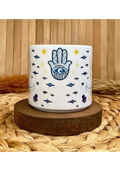 Kişiye Özel Isimli Nazar Göz Temalı T Kupa modelleri
