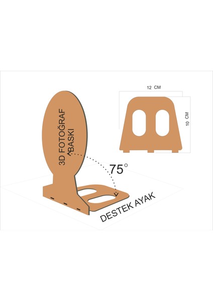 3D Ayaklı Ahşap Heykel Fotoğraf Baskı V1 fiyatları
