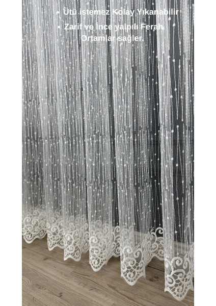 Zigzag Desen Brode Tül (Pilesiz Düz Dikiş) Ütü Istemez fiyatları