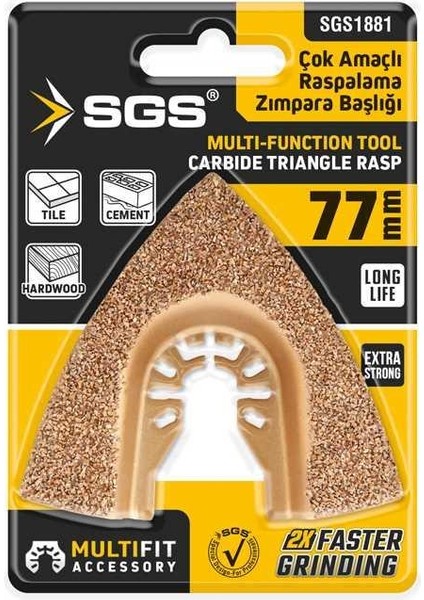 Sgs 1881 Karbür Zımparalama Raspalama Bıçağı 77 mm