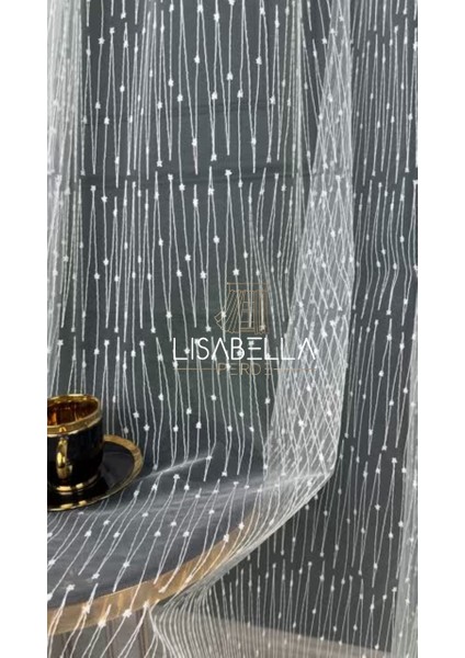 Zigzag Desen Brode Tül (Pilesiz Düz Dikiş) Ütü Istemez