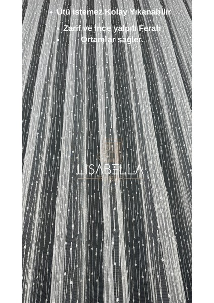 Zigzag Desen Brode Tül (Pilesiz Düz Dikiş) Ütü Istemez indirimleri