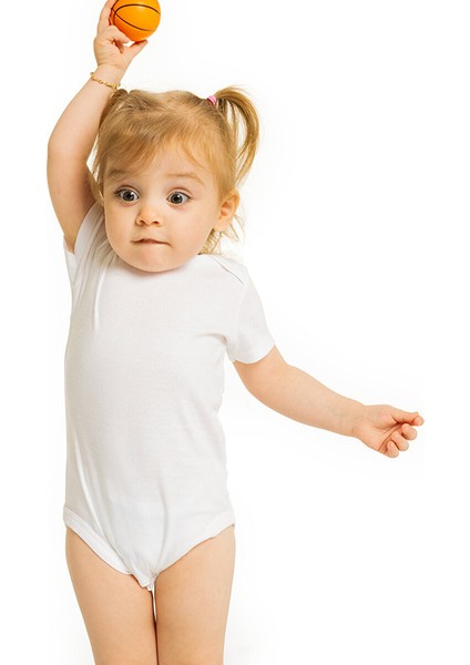 Unisex Beyaz Body Bisiklet Yaka Kısa Kol modelleri