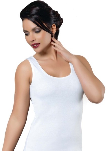 %100 Pamuk Ribana Kalın Askılı Atlet 3'lü Paket 490