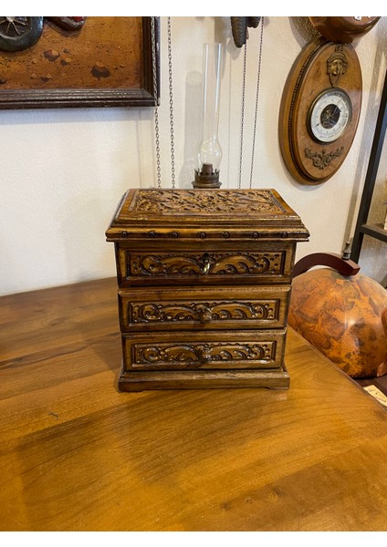 Ahşap 2 Cekmecelik Aynalı Kilitli Sandık fiyatları