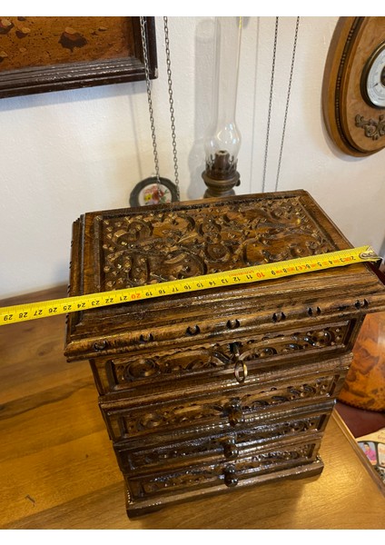 Ahşap 3 Cekmeceli Aynalı Sandık indirimleri