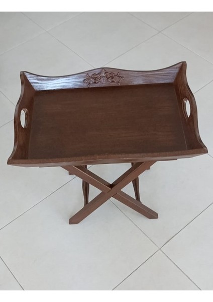 TEPSİ SEHPA KAHVERENGİ LADİN AĞACI ÜRETİM (AYRILABİLİR AYAK) indirimleri