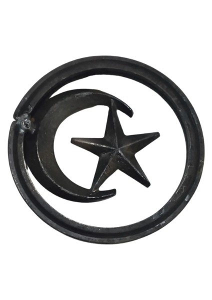 As Desıgn Metal Ay Yıldız Ferforje Türk Bayrağı