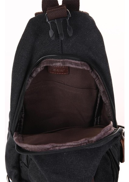 Kanvas Kumaş Omuz Askılı Çapraz Çanta - Siyah, Şık ve Hafif Tasarım fırsatları