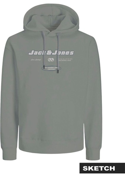 Erkek Gögüs Logo Baskili Kapüsonlu Sweatshirt - Boost