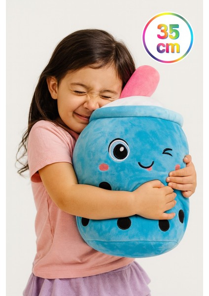 Bubble Tea Mavi Peluş 35 cm
