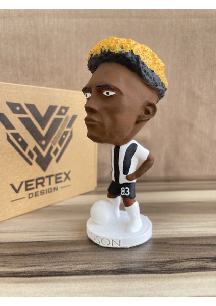 Gedson Fernandes Bêşiktẩş 3D Futbolcu Taraftar Biblo Figür Erkek Hediyelik Oyuncak Siyah Beyaz Kartal Erkek Sevgiliye Hediye Doğum Günü Hediyesi Dekorasyon Masa Süsü , Kişiye Özel Hediye indirimleri