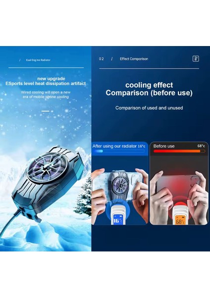 Cep Telefonu Soğutma Fanı-Telefon Aşırı Isınma Için Mükemmel Bir Çözüm Kolay Temiz Soğutma Performansı Soğutucu Evrensel fırsatları