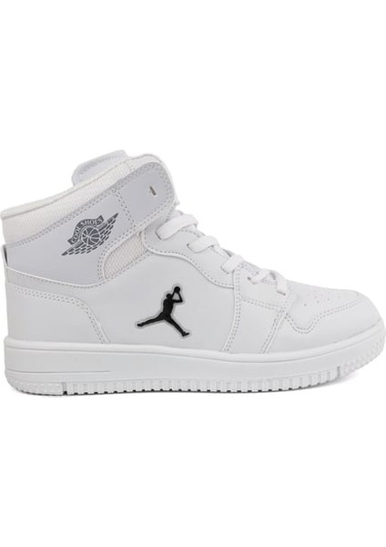 Haykat Beyaz Bağlı Bilekli Anatomik Genç Unisex Çocuk Spor Ayakkabı