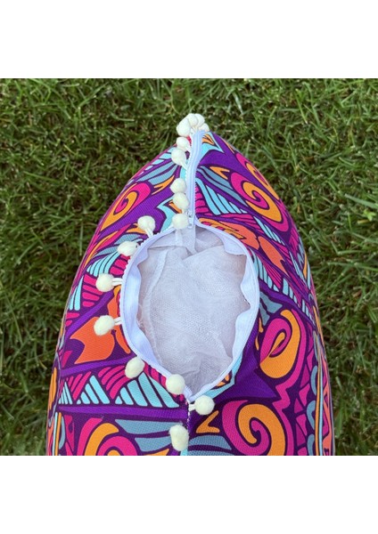Mandala 1 - Yıkanabilir Kılıflı Yer Minderi – Çift Taraflı Ponponlu - Koltuk Yastığı, Meditasyon Yastığı, Oturma Odası Veya Balkon modelleri