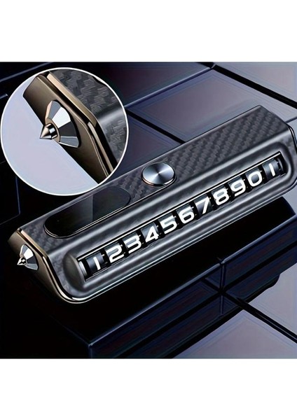 Araç Park Numaratör Parkmatik Telefon Numaratörü Karbon Kaplama