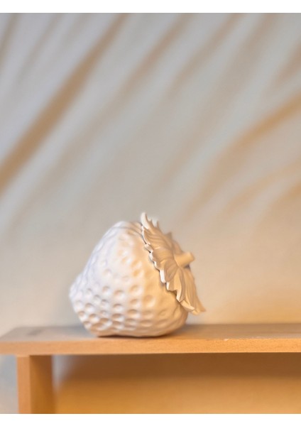 Boyanabilir Çilek Seramik Kutu | Çocuk Atölyesi Için El Yapımı Beton Tozu Obje modelleri