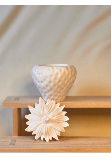 Boyanabilir Çilek Seramik Kutu | Çocuk Atölyesi Için El Yapımı Beton Tozu Obje fırsatları