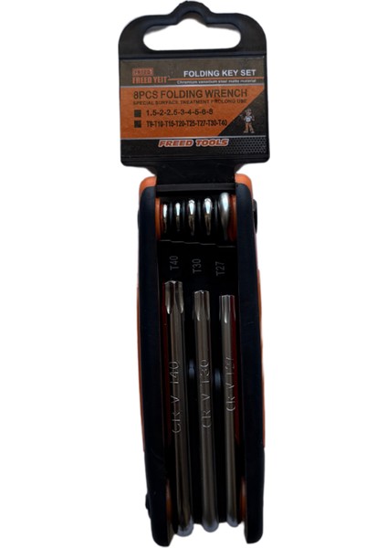 Katlanır (Çakı Tipi) Torx ve 6 Köşe Alyan Anahtar Seti modelleri