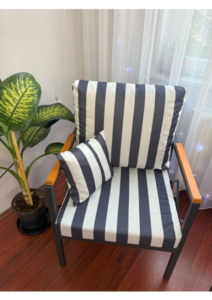 Balkon Bahçe Çay Seti Minder Kılıfı 55/60 Ölçülerde Fermuarlı Kılıf