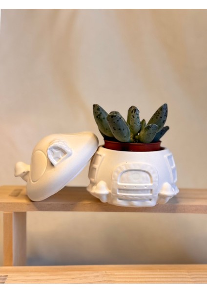 Şirinler Evi Seramik Saksı/kutu | Boyanabilir Çocuk Odası Dekor fırsatları