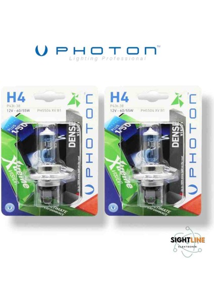 H4 Extreme Vision +%150 Halogen Far Ampül Seti (2 Adet)