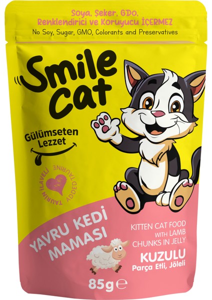 Cat Pouch 85 gr Yavru Kedi Kuzulu