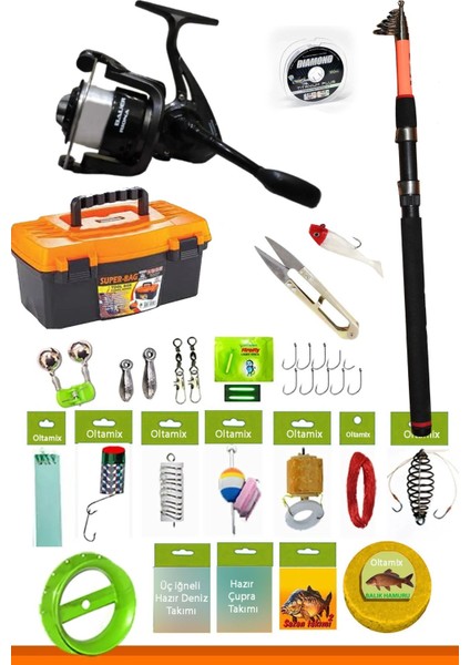 Deniz ve Tatlı Su Olta Takımı Profosyonel Tam Takım