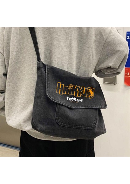 Vintage Unisex Gri Kot Posta Çantası, Şık ve Kullanışlı Günlük Aksesuar.