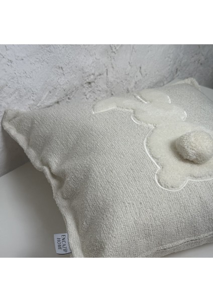 Tavşan Punch Nakışlı Yastık - Yıkanabilir Yastık Kılıfı, Çocuk Odası ve Kreş Dekorasyonu Için Yumuşak Tüylü fiyatları