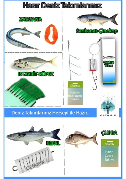 Profesyonel Deniz ve Göl Olta Takımı Seti Hazır Olta Seti 300 cm Kamış modelleri