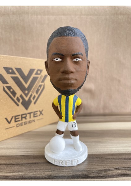 Fred Fênêrbẩhçe 3D Futbolcu Taraftar Biblo Figür Erkek Hediyelik Oyuncak Sarı Lacivert Kanarya Erkek Sevgiliye Hediye Doğum Günü Hediyesi Dekorasyon Masa Süsü , Kişiye Özel Hediye