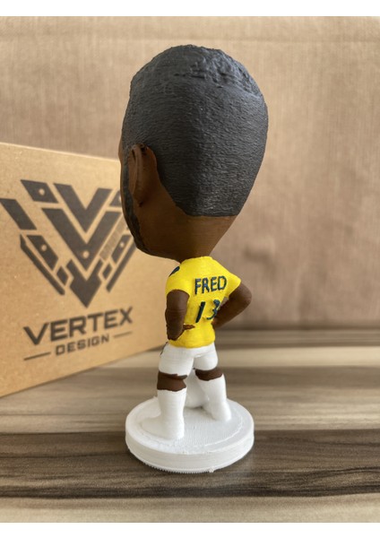 Fred Fênêrbẩhçe 3D Futbolcu Taraftar Biblo Figür Erkek Hediyelik Oyuncak Sarı Lacivert Kanarya Erkek Sevgiliye Hediye Doğum Günü Hediyesi Dekorasyon Masa Süsü , Kişiye Özel Hediye