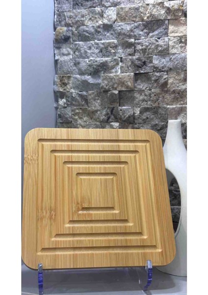 Kare Bambu Nihale – Isıya Dayanıklı Ahşap Tencere ve Tava Altlığı, Kaymaz Taban fırsatları
