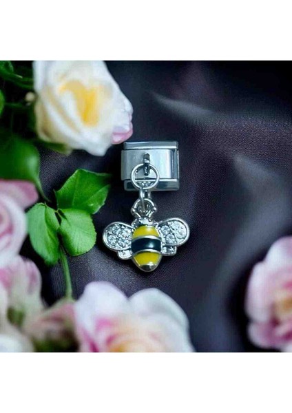 Italyan Arı Detaylı Çelik Charm fırsatları