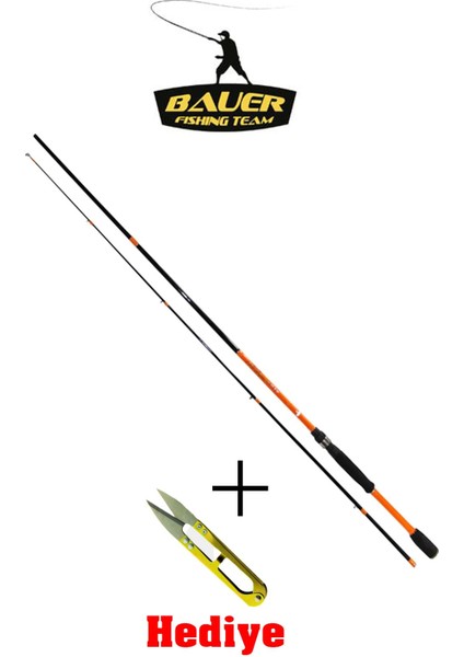Bauer Akıra 210 2-8 gr Spin Lrf Kamışı + Demir Makas